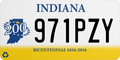 IN license plate 971PZY