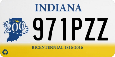IN license plate 971PZZ