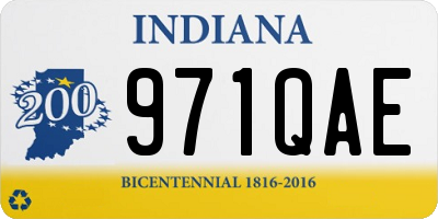 IN license plate 971QAE