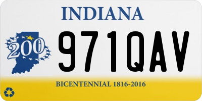 IN license plate 971QAV