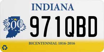 IN license plate 971QBD