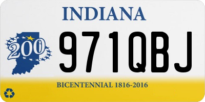 IN license plate 971QBJ