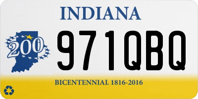 IN license plate 971QBQ