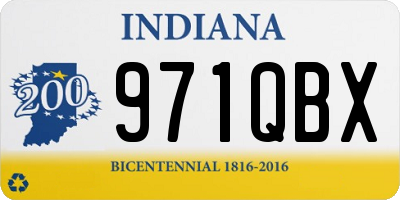 IN license plate 971QBX