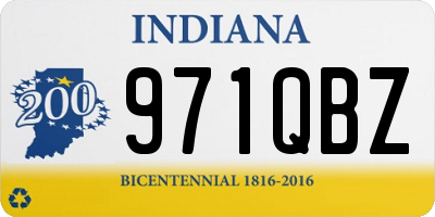 IN license plate 971QBZ