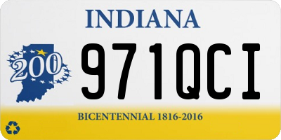 IN license plate 971QCI