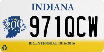IN license plate 971QCW