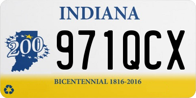 IN license plate 971QCX