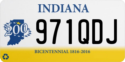 IN license plate 971QDJ