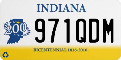 IN license plate 971QDM