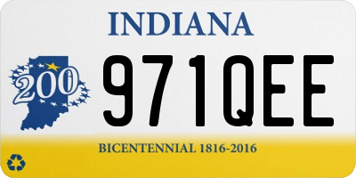 IN license plate 971QEE