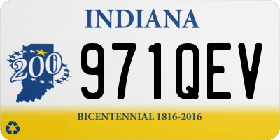 IN license plate 971QEV