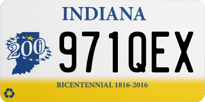 IN license plate 971QEX