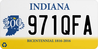 IN license plate 971QFA