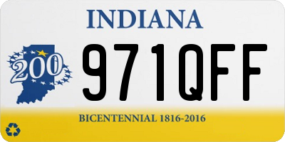 IN license plate 971QFF