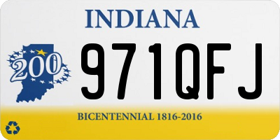 IN license plate 971QFJ