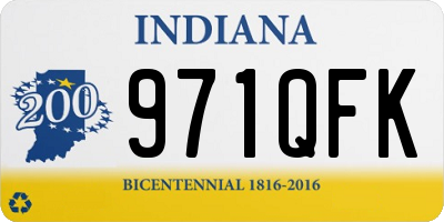 IN license plate 971QFK
