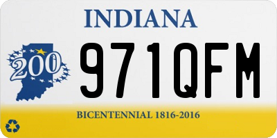 IN license plate 971QFM