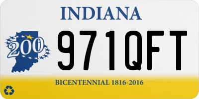 IN license plate 971QFT