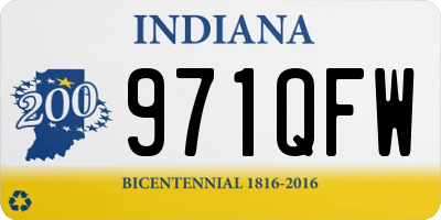 IN license plate 971QFW