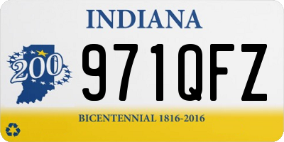 IN license plate 971QFZ