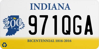 IN license plate 971QGA