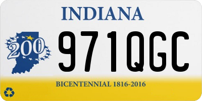 IN license plate 971QGC