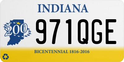 IN license plate 971QGE