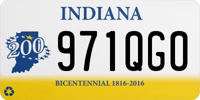 IN license plate 971QGO