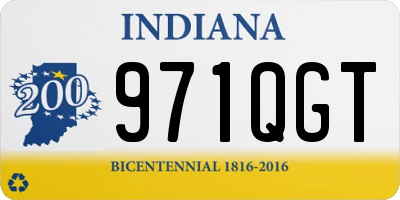 IN license plate 971QGT