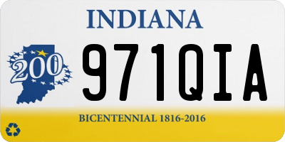IN license plate 971QIA