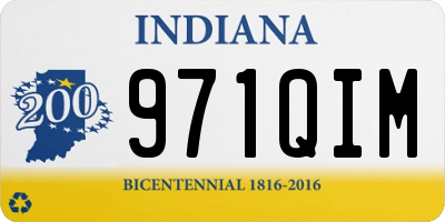IN license plate 971QIM