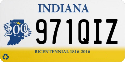 IN license plate 971QIZ