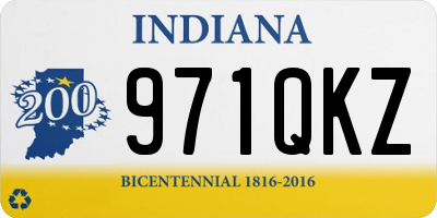 IN license plate 971QKZ