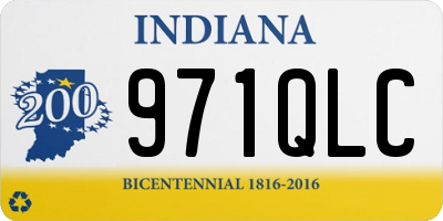 IN license plate 971QLC