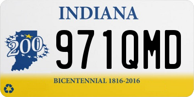 IN license plate 971QMD