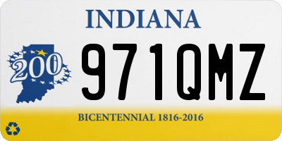 IN license plate 971QMZ