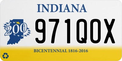 IN license plate 971QOX