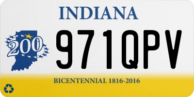 IN license plate 971QPV