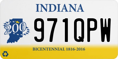 IN license plate 971QPW