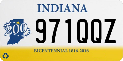 IN license plate 971QQZ