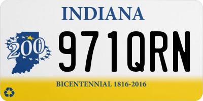IN license plate 971QRN