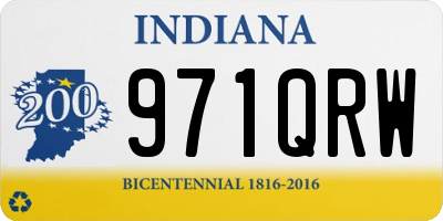 IN license plate 971QRW