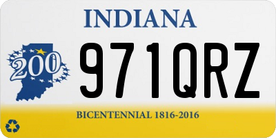 IN license plate 971QRZ