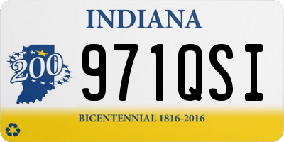 IN license plate 971QSI