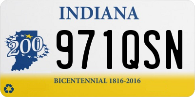 IN license plate 971QSN