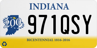 IN license plate 971QSY