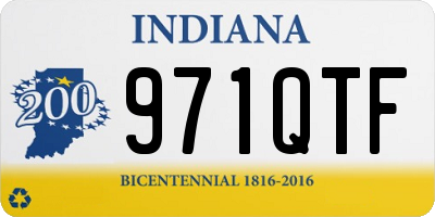 IN license plate 971QTF