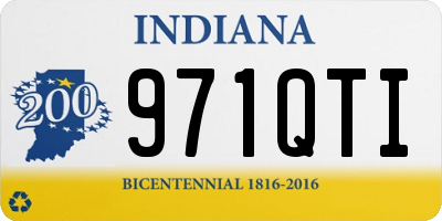 IN license plate 971QTI