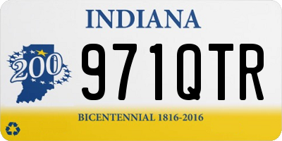 IN license plate 971QTR
